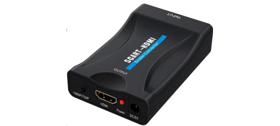 PREMIUMCORD Převodník SCART na HDMI 1080P s napájecím zdrojem 230V