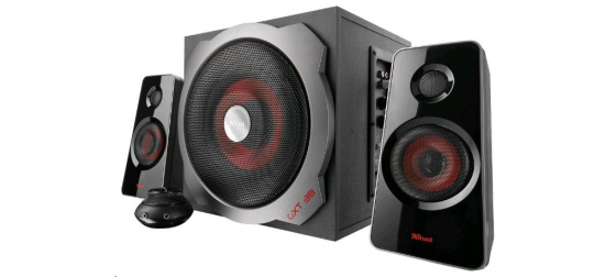Trust GXT 38 Ultimate Bass – herní reproduktory 2.1 se subwooferem (60 W RMS)