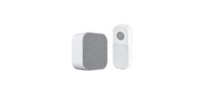 Solight bezdrátový zvonek, bateriový, 180m, bílý, learning code