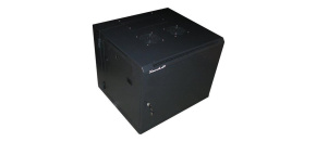 XtendLan 19" dvoudílný nástěnný rozvaděč 9U 600x550, nosnost 60 kg, plné dveře, svařovaný,černý