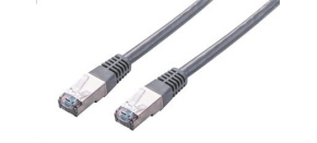 C-TECH kabel patchcord Cat5e, FTP, šedý, 1m C-TECH kabel patchcord Cat5e, FTP, šedý, 1m