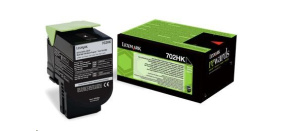 LEXMARK černý toner 702HK pro: CS310/410/510, z programu Lexmark Return (4 000 stran) LEXMARK černý toner 702HK pro: CS310/410/510, z programu Lexmark Return (4 000 stran)