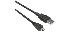 PREMIUMCORD Kabel USB 2.0 A-Mini B (5pin) propojovací 0,2m
