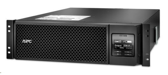 APC Smart-UPS SRT 5000VA RM 208/230V HW, On-line, 3U, Rack Mount (4500W) - výstup Svorkovnicí