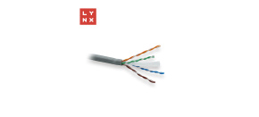 LYNX UTP kabel, Cat6, LSOH, celoměděný, vnitřní, šedý, box 305m