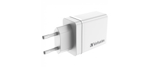 VERBATIM Univerzální adaptér nabíječka CHR-30EU2, 30W, 1x USB-C, 3x USB bílá VERBATIM Univerzální adaptér nabíječka CHR-30EU2, 30W, 1x USB-C, 3x USB bílá