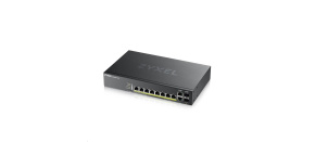 Zyxel GS2220-10HP 10-port L2 Managed Gigabit PoE Switch, 8x gigabit RJ45, 2x gigabit RJ45/SFP, PoE 180 W