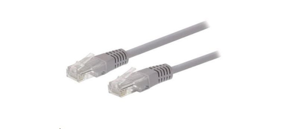 C-TECH kabel patchcord Cat5e, UTP, šedý, 50m