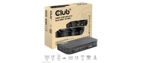 Club3D síťový přepínač - Switch, HDMI KVM Switch - Dual HDMI 4K 60Hz Club3D síťový přepínač - Switch, HDMI KVM Switch - Dual HDMI 4K 60Hz