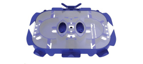 Optická kazeta OPTRONICS s hřebínky až pro 24 svarů, transparentní víčko, 2 výklopné držáky