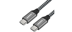 PREMIUMCORD Kabel USB 3.2 Gen 1 USB-C (M/M), bavlněný oplet, 1m