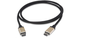 PREMIUMCORD Kabel USB 3.1 konektor C/male - USB 3.1 C/male, 0,5m hliníkové konektory