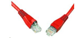 Solarix Patch kabel CAT6 UTP PVC 5m červený snag-proof C6-114RD-5MB