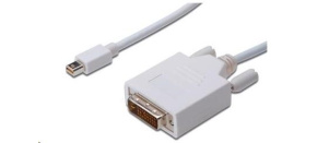 PREMIUMCORD Kabel Mini DisplayPort - DVI 1m, bílý