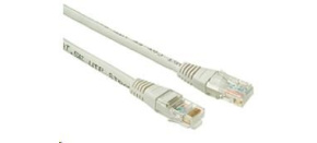 Solarix Patch kabel CAT5E UTP PVC 0,5m šedý non-snag-proof C5E-155GY-0,5MB