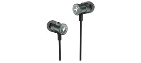 GENIUS sluchátka HS-M316 METALLIC IRON GREY, 4pin 3,5 mm jack, kovově šedá