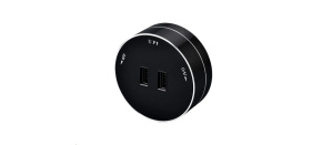 Viking zásuvkový modul A50, 2x USB-A, černá Viking zásuvkový modul A50, 2x USB-A, černá