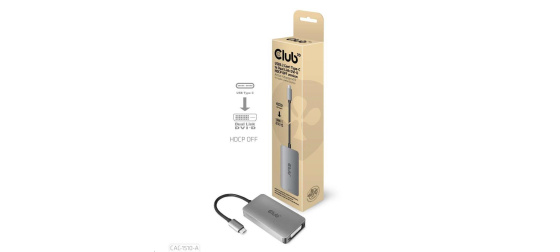 Club3D Aktivní adaptér USB-C na DVI-D Dual Link 4K30Hz (HDCP OFF) – pro Apple Cinema Display