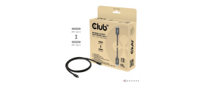 Club3D Kabel USB4 v2 Typ-C, 80Gbps, Certifikovaný kabel, 4K540Hz, 8K240Hz, 16K60Hz, PD 240W, 1,2m Club3D Kabel USB4 v2 Typ-C, 80Gbps, Certifikovaný kabel, 4K540Hz, 8K240Hz, 16K60Hz, PD 240W, 1,2m