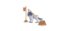 RoboTime 3D Dřevěné puzzle Vlk bojovník - Warrior Wolf