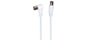 PREMIUMCORD TV kabel anténní propojovací 5m, konektor 90° (koaxiální, M/F, 75 Ohm)
