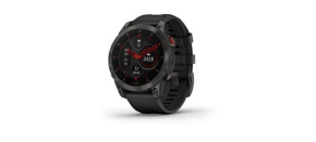 Garmin epix Sapphire, Titan Black/ Black Silicone Band, EU