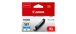 Canon CARTRIDGE PGI-580XL azurová pro PIXMA TS615x, TS625x, TS635x, TR7550, TS815x (519  str.)