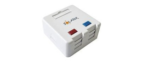 Solarix Zásuvka modulární pro 2 keystony na omítku bílá SXMO-2-0-WH