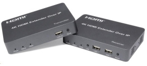 PREMIUMCORD HDMI extender s USB na 150m over IP, bez zpoždění PREMIUMCORD HDMI extender s USB na 150m over IP, bez zpoždění