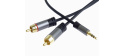 PREMIUMCORD kabel, Jack 3.5mm-2xCINCH M/M 3m