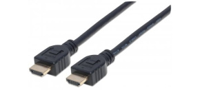 MANHATTAN kabel In-wall CL3 High Speed HDMI s Ethernetem, HEC, ARC, 3D, 4K, stíněný, 2m, Black MANHATTAN kabel In-wall CL3 High Speed HDMI s Ethernetem, HEC, ARC, 3D, 4K, stíněný, 2m, Black