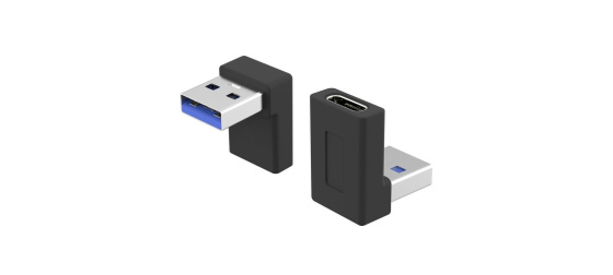 PremiumCord USB-C Female na USB 3.0 Male 90° adaptér