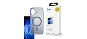 3mk ochranný kryt Frosty MagCase Blue pro Apple iPhone 16