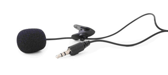 GEMBIRD mikrofon s klipsnou, MIC-C-01, černý