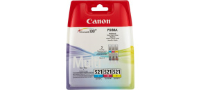 Canon CARTRIDGE CLI-521 C/M/Y MULTI-PACK SEC pro IP3600, MP 540,550,560, MP620,630,640, MP980,990