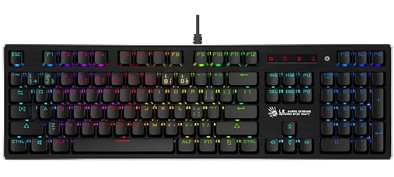 A4tech Bloody B820R mechanická RGB herní klávesnice, USB, CZ, RED SWITCH