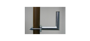 Držák antény na stožár, galvanický zinek, délka 20cm