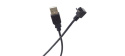 PremiumCord Kabel micro USB 2.0, A-B, konektor do úhlu 90° 1m (černý)