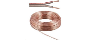 PremiumCord Kabely na propojení reprosoustav 100% CU měď 2x 1,5mm 10m