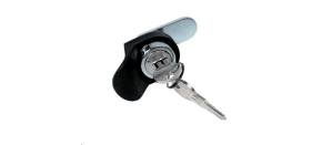 TRITON Plastová otočná klika se zámkem pro stojan.rozvaděče, stejný klíč