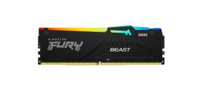 KINGSTON DIMM DDR5 16GB 6800MT/s CL34 Non-ECC FURY Beast RGB EXPO, Černá KINGSTON DIMM DDR5 16GB 6800MT/s CL34 Non-ECC FURY Beast RGB EXPO, Černá