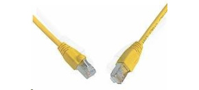 Solarix Patch kabel CAT5E SFTP PVC 0,5m žlutý snag-proof C5E-315YE-0,5MB