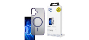 3mk ochranný kryt Frosty MagCase Purple pro Apple iPhone 16