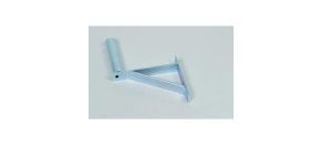 Držák antény na zeď se vzpěrou, galvanický zinek, délka 19cm Držák antény na zeď se vzpěrou, galvanický zinek, délka 19cm