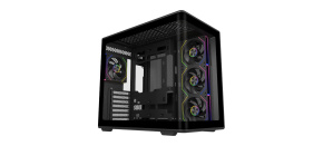 Cooler Master case Elite 600, ATX, Průhledná bočnice, 4x 120mm Fan, Černá