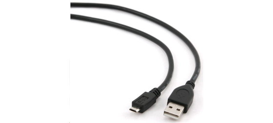 GEMBIRD Kabel USB 2.0 A-Micro B propojovací 0,5m (černý)