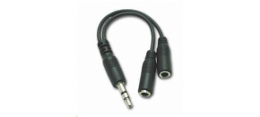 PREMIUMCORD Kabelová rozdvojka 3,5 Jack M - 2xF 10cm PREMIUMCORD Kabelová rozdvojka 3,5 Jack M - 2xF 10cm