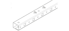TRITON Zesilující prvek vertikálních lišt pro rozvaděče RTA 47U, zvyšuje nostnost až na 1500kg