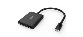 PREMIUMCORD MST Adaptér USB3.1 typ-C - 2x DisplayPort, rozšíření+zrcadlení+2 obrazy, 4K*2K@30Hz PREMIUMCORD MST Adaptér USB3.1 typ-C - 2x DisplayPort, rozšíření+zrcadlení+2 obrazy, 4K*2K@30Hz