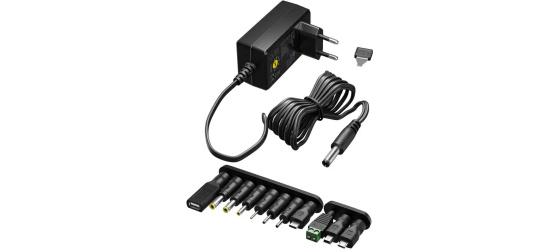 Goobay Univerzální napájecí adaptér 230V/3-12V stejnosměrný 1000mA
